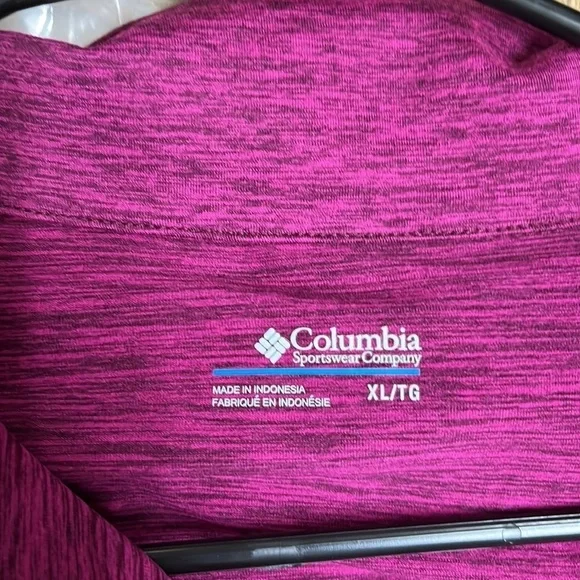 Columbia women’s weekend, adventure, full zip, Marionberry Heather XL - Picture 3 of 7